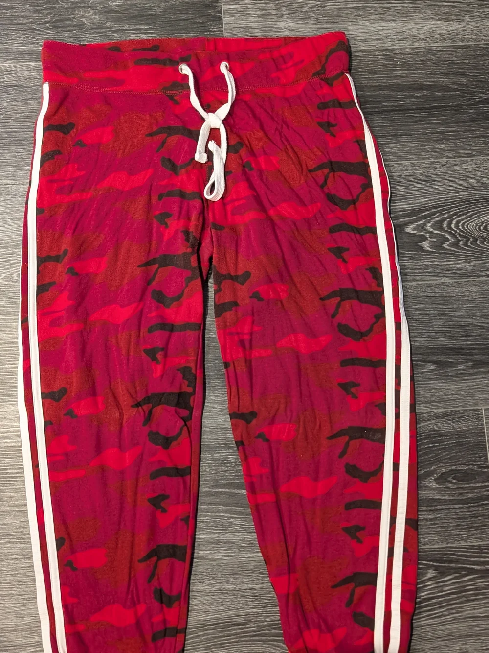 Reflex Red and Black Camo Track Pants